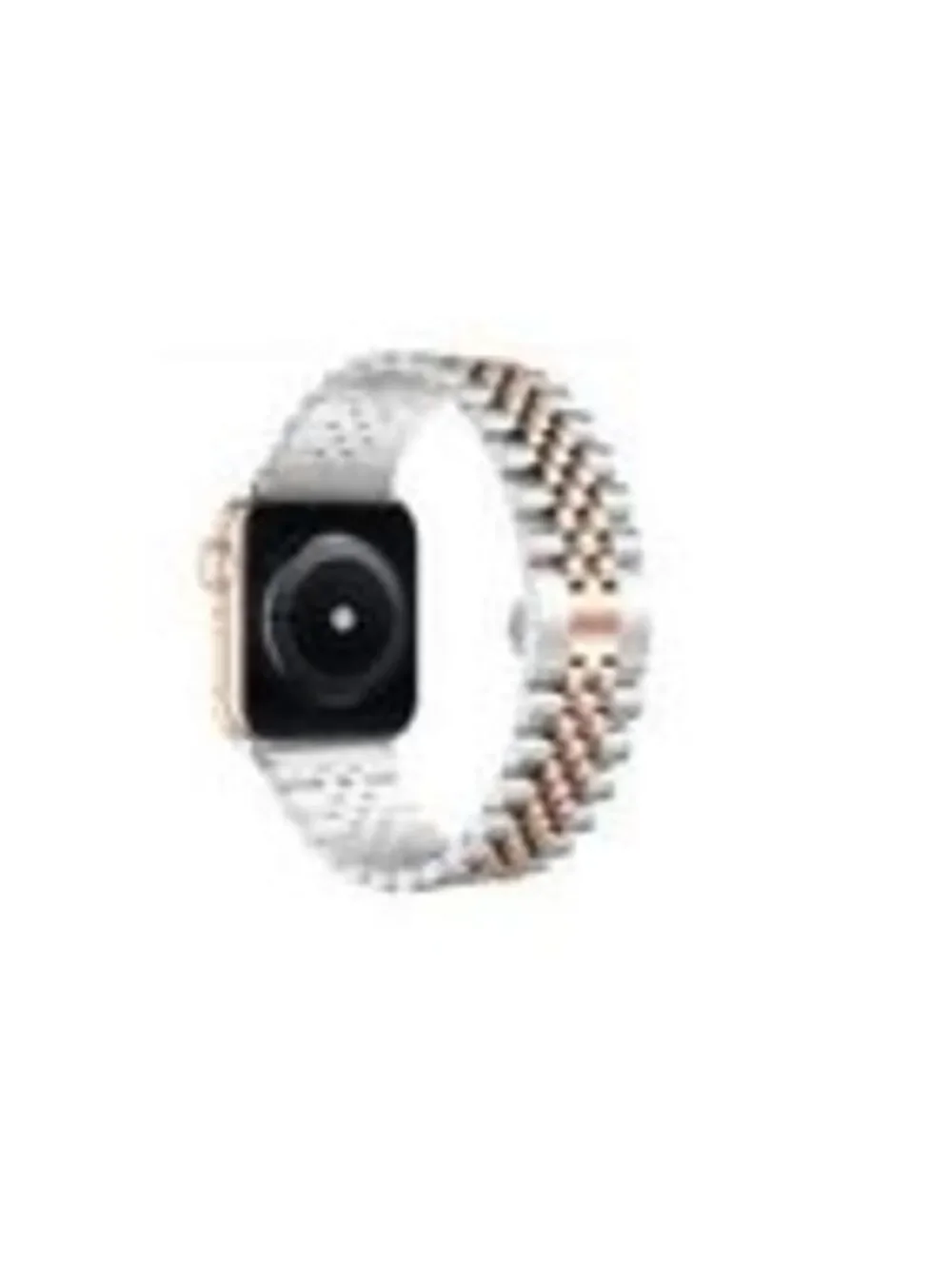 Apple Watch Series 7 41mm Silver/Rose Gold Stainless Steel Band